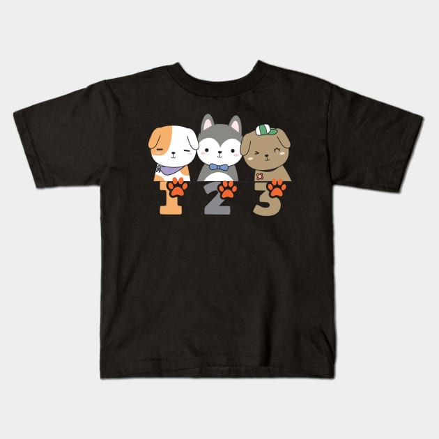 Three Cats Three Moods Kids T-Shirt by hsayn.bara